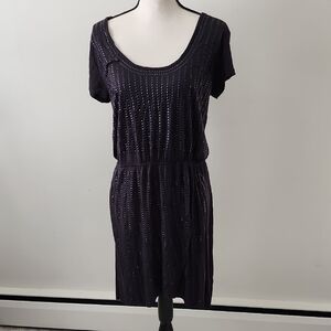 Rock & Roll Cowgirl Black Embellished  Dress Sz XL